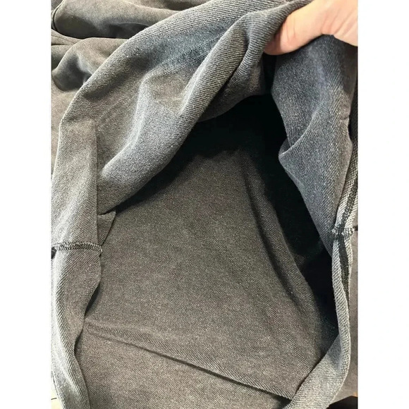 Converse Hoodie Size Medium Worn Washed Gray Soft Hooded Sweatshirt Casual - Picture 4 of 7